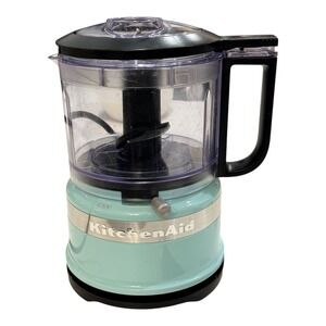 KitchenAid KFC3516IC 3.5 Cup FOOD PROCESSOR CHOPPER AQUA SKY BLUE open box